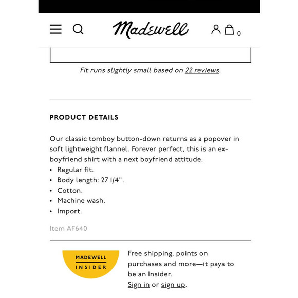 Madewell Flannel Classic EX-Boyfriend Popover Shirt - Picture 13 of 14